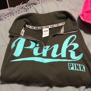 🌸FINAL PRICE🌸Three quarter zip PINK sweatshirt